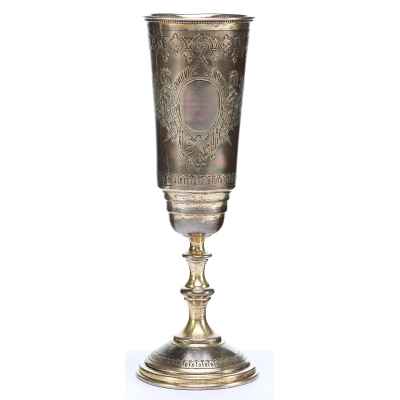 Кубок Русский стиль серебро 84 пр. В. Акимов Москва 1889 г. 115 гр. Н-17,4 см. Москва около 1889 г