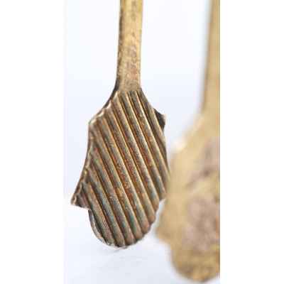 Щипцы для сахара серебро 875 пр. Москва 1954 г. 26 гр. Н-11,3 см. Москва 1954