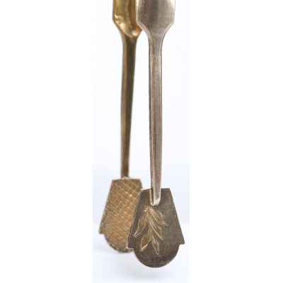 Щипцы для сахара серебро 875 пр. Москва 1920-40-е гг. 36 гр. 13 см. Москва 1927-1946 гг