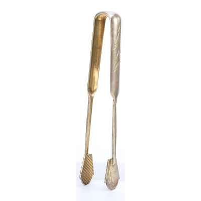 Щипцы для сахара серебро 875 пр. Москва 1920-40-е гг. 36 гр. 13 см. Москва 1927-1946 гг