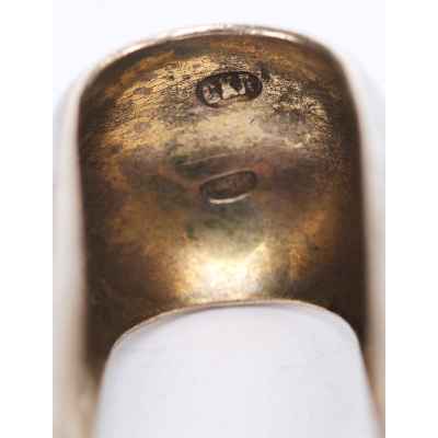 Щипцы для сахара серебро 84 пр. С. Левин Москва нач. ХХ в. 43 гр. 14,2 см. Москва 1899-1906 гг