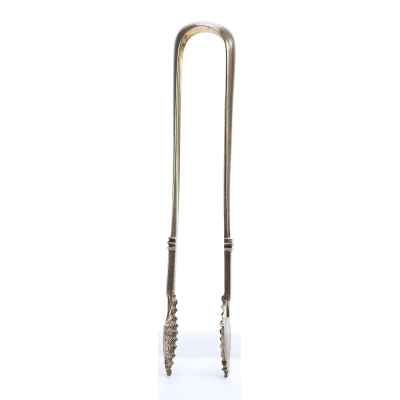 Щипцы для сахара серебро 84 пр. 9-я Артель Москва нач. ХХ в. 52 гр. 14,3 см. Москва 1908-1926 гг