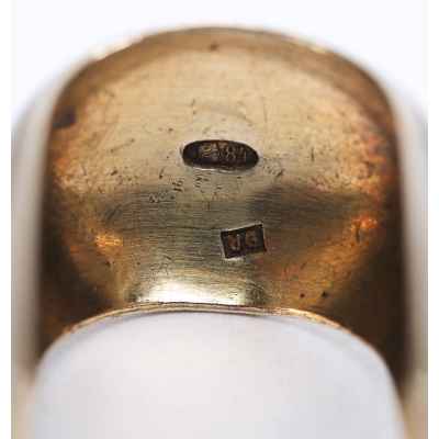 Щипцы для сахара серебро 84 пр. 9-я Артель Москва нач. ХХ в. 52 гр. 14,3 см. Москва 1908-1926 гг