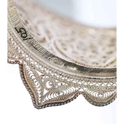 Подстаканник скань серебро 84 пр. Россия 105 гр. Н-7,8 см. Россия XX век