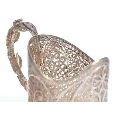 Подстаканник скань серебро 84 пр. Россия 105 гр. Н-7,8 см. Россия XX век