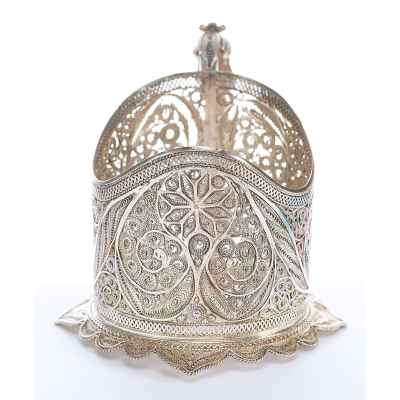 Подстаканник скань серебро 84 пр. Россия 105 гр. Н-7,8 см. Россия XX век