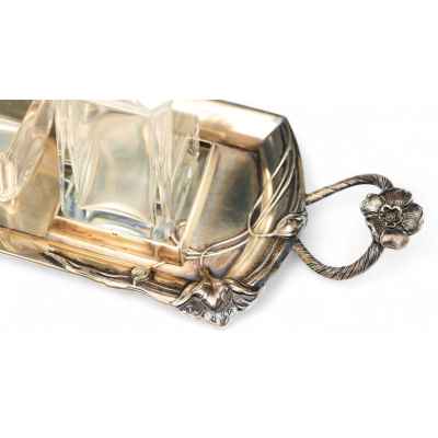 Набор для специй на подносе Европа Конец XIX века