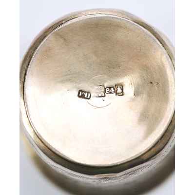 Чарка Русский стиль серебро 84 пр. П. Лоскутов Москва 1853 г. 94 гр. Н-8 см. Москва 1853