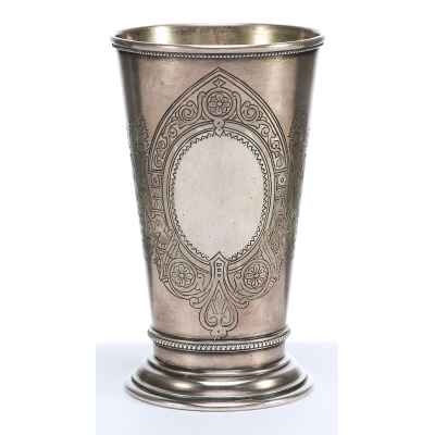 Чарка Русский стиль серебро 84 пр. К. Францович Москва 1889 г 139 гр. Н-10,8 см. Москва около 1889 г