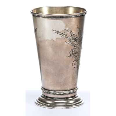 Чарка Русский стиль серебро 84 пр. К. Францович Москва 1889 г 139 гр. Н-10,8 см. Москва около 1889 г