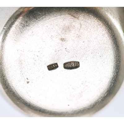 Парные стопки серебро золочение  2М4 СССР 1972 г. Н-4,5 см. Красносельская ювелирная мастерская №4 1972