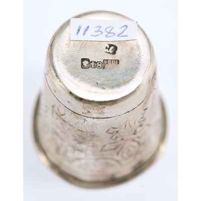 Стопка Русский стиль серебро 84 пр. С. Орлов Москва 1884 г. Н-4,5 см. Москва 1884