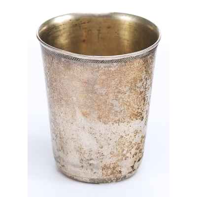 Стопка модерн серебро 84 пр. ИР Кострома нач. ХХ в. 16 гр. Н-3,9 см. Кострома 1908-1918 гг