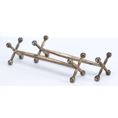 Подставки порт-куто серебро 800 пр. Австрия 1870-90-е гг. 69 гр. 3x10 см. Австрия после 1872 г