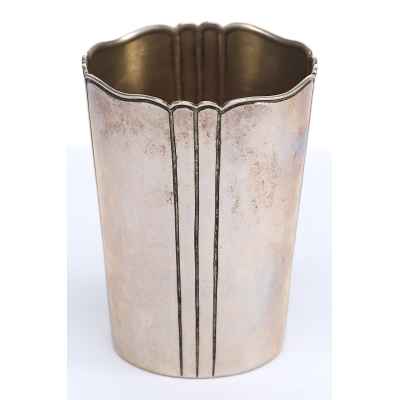 Стопа с монограммой серебро 800 пр. Германия нач. ХХ в. Н-6,6 см.  Германия Начало XX века