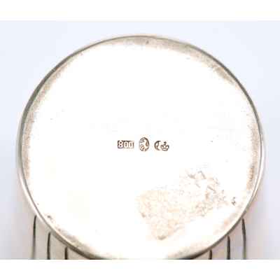 Стопа с монограммой серебро 800 пр. Германия нач. ХХ в. Н-6,6 см.  Германия Начало XX века