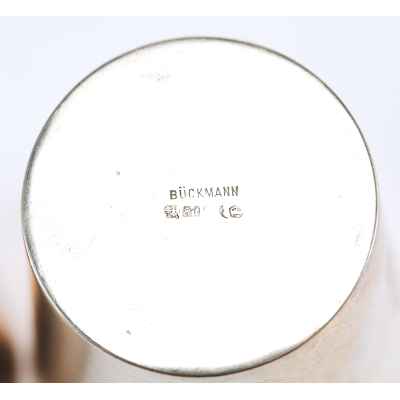 Две геральдические стопы серебро 800 пр. Германия 1880-е гг. 130 гр. Н-7,3 см. Ганновер, Германия после 1888 г