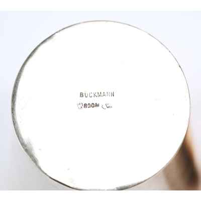 Две геральдические стопы серебро 800 пр. Германия 1880-е гг. 130 гр. Н-7,3 см. Ганновер, Германия после 1888 г