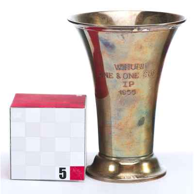 Призовой кубок Вихури серебро 813 пр. Финляндия 1953 г. H-10,9 см Финляндия 1953