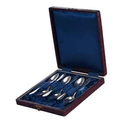 Набор чайных ложек серебро 800 пр. 108 гр. A. Sturm Австрия после 1932 г. Австрия, Вена февраль 1932