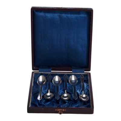 Набор чайных ложек серебро 800 пр. 108 гр. A. Sturm Австрия после 1932 г. Австрия, Вена февраль 1932