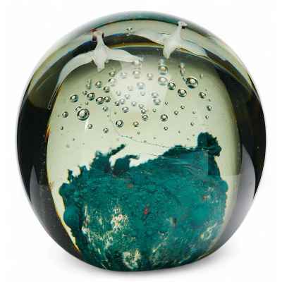 Пресс-папье «Журавли» Мурано 1950-гг