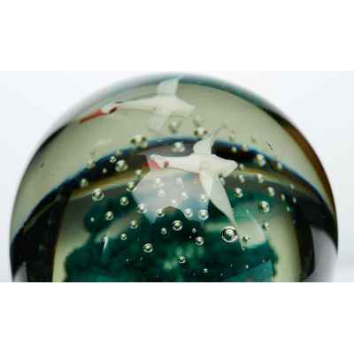 Пресс-папье «Журавли» Мурано 1950-гг