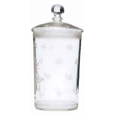 Стакан с крышкой. Богемия Богемия начало XIX в