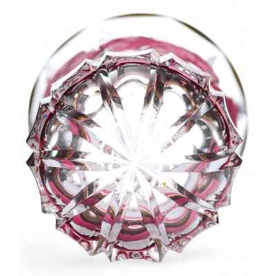 Стакан «ранфбехер» украшенный красными цветами Богемия середина ХХ века