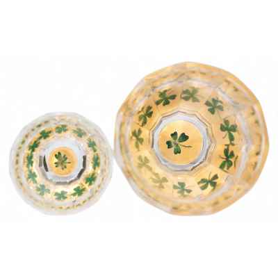 Два стаканчика «Клевер» Богемия Начало XX века