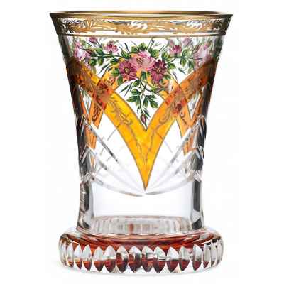 Стакан «ранфбехер» с растительным орнаментом Богемия Конец XIX века