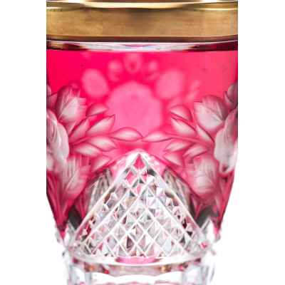 Стакан «ранфбехер» с цветочным рисунком Богемия середина ХХ века