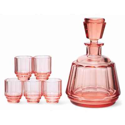 Набор для алкогольных напитков.1930 г. Богемия. Богемия 1930-гг