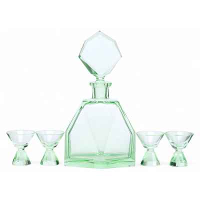 Набор для кларета Богемия 1920-1930-гг