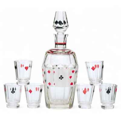 Набор для алкогольных напитков Карты  1930-1940-гг