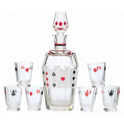 Набор для алкогольных напитков Карты  1930-1940-гг