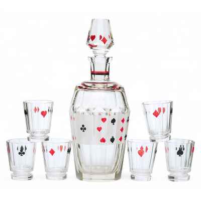 Набор для алкогольных напитков Карты  1930-1940-гг