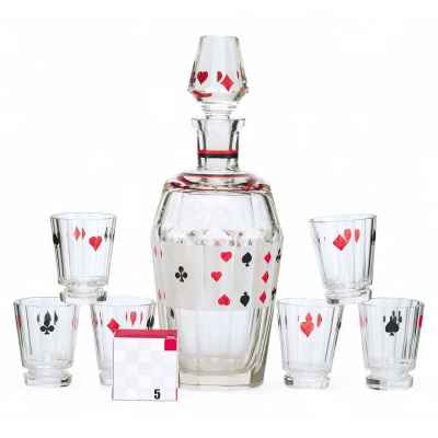 Набор для алкогольных напитков Карты  1930-1940-гг