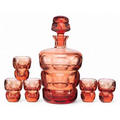 Набор для алкогольных напитков . Богемия Богемия первая половина XX века