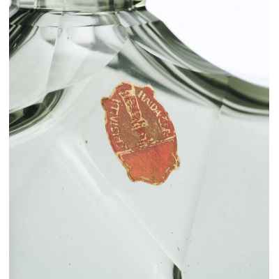 Набор для алкогольных напитков из цветного стекла Богемия первая половина XX века