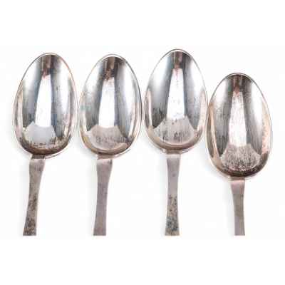 Набор чайных ложек серебро 800 пр. 155 гр. Австрия после 1872 г. Австро-Венгрия 