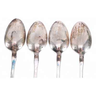 Набор чайных ложек серебро 800 пр. 155 гр. Австрия после 1872 г. Австро-Венгрия 