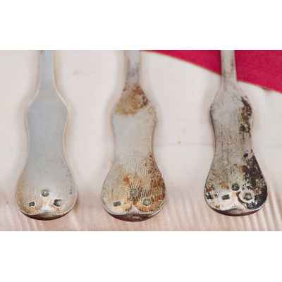 Набор чайных ложек серебро 800 пр. 202 гр. Австрия после 1872 г. Австрия, Вена после 1872 г