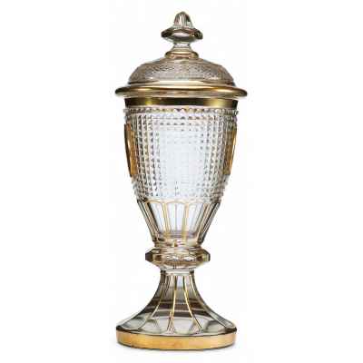 Кубок с крышкой в стиле ампир Богемия Конец XIX века