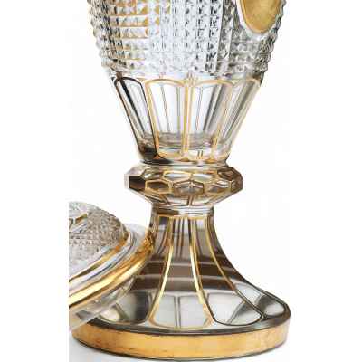 Кубок с крышкой в стиле ампир Богемия Конец XIX века