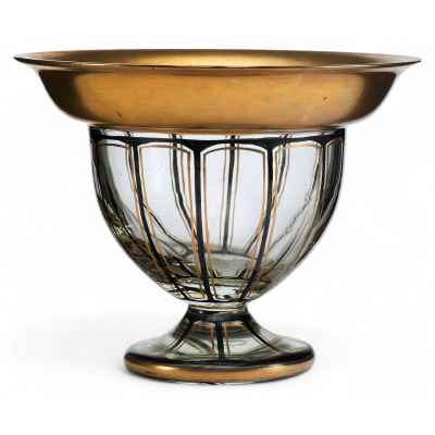 Ваза на ножке в стиле Ар Деко Богемия 1920- 1930-е г