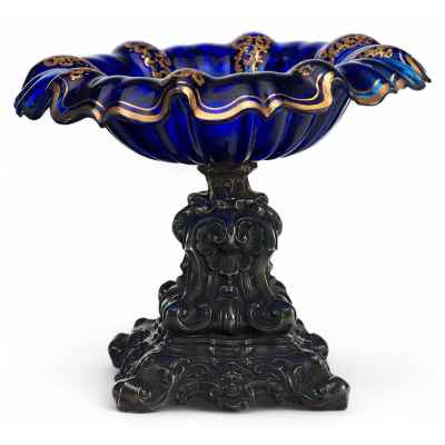 Ваза для фруктов. В стиле эклектика. Австрия 1852