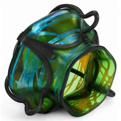 Ваза аквамарин в стиле «модерн» Богемия около 1905 г