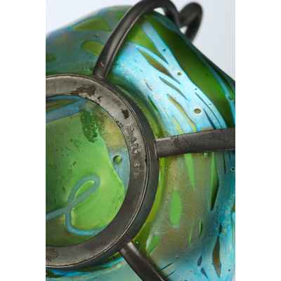 Ваза аквамарин в стиле «модерн» Богемия около 1905 г