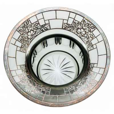 Ваза в стиле Ар-деко Богемия 1920-1930 гг